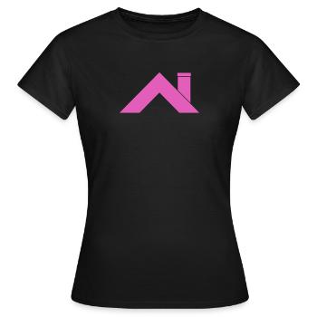 Toit de la maison - T-shirt Femme - noir - Devant - AI Model Female 172 dark (172cm)