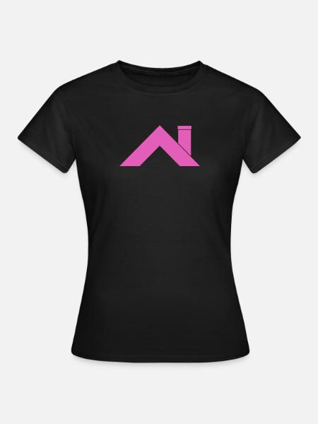 Haus Dach - Frauen T-Shirt - Schwarz