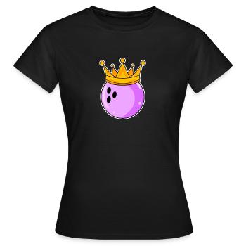 Bowling Women Partner Look - T-shirt Femme - noir - Devant - AI Model Female 172 dark (172cm)
