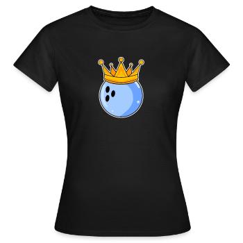 Look de partenaire pour hommes de bowling - T-shirt Femme - noir - Devant - AI Model Female 172 dark (172cm)