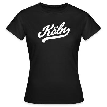 Cologne Rétro - T-shirt Femme - noir - Devant - AI Model Female 172 dark (172cm)