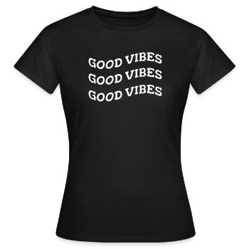 gute Stimmung - Frauen T-Shirt - Schwarz - Vorne - AI Model Female 172 dark (172cm)
