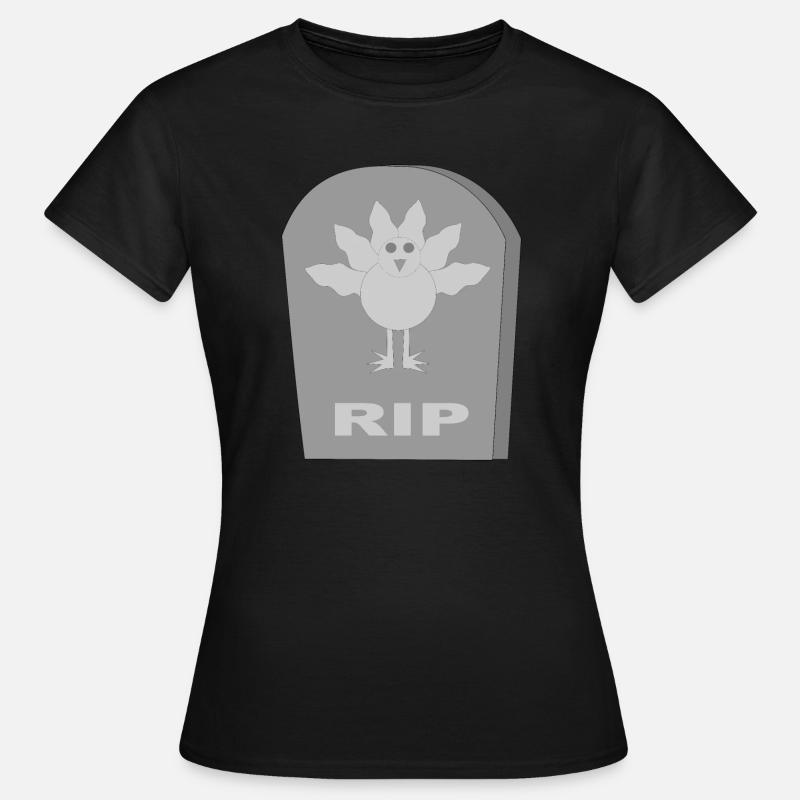 Gothic Alternative dead Christmas Turkey RIP - Women's T-Shirt - black