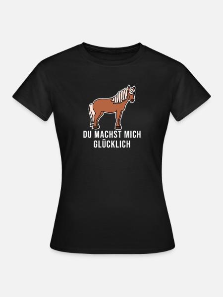 Pferde Cool Statement Pferdenarr Isländer - Frauen T-Shirt - Schwarz