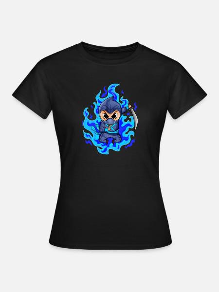 Ninja - Frauen T-Shirt - Schwarz