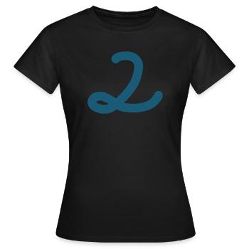 2 Numéro deux - T-shirt Femme - noir - Devant - AI Model Female 172 dark (172cm)