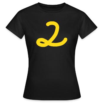 2 Numéro deux - T-shirt Femme - noir - Devant - AI Model Female 172 dark (172cm)