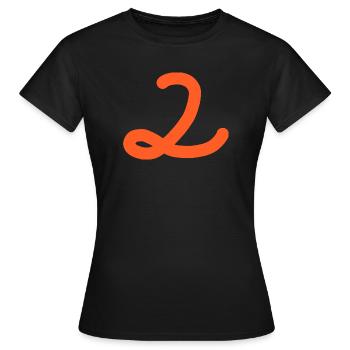 2 Numéro deux - T-shirt Femme - noir - Devant - AI Model Female 172 dark (172cm)