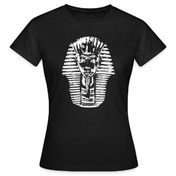 Pharaoh Tutankhamun - Women's T-Shirt - black - Front - AI Model Female 172 dark (172cm)