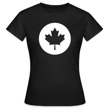 Canada, j'aime le canada, j'adore le canada - T-shirt Femme - noir - Devant - AI Model Female 172 dark (172cm)