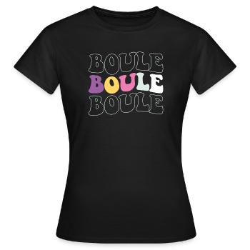 Boules de boules pour Boules Boules Boules Pétanque Boule - T-shirt Femme - noir - Devant - AI Model Female 172 dark (172cm)