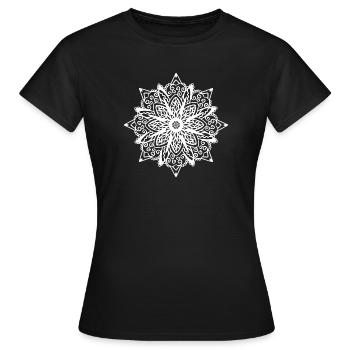 Mandala - T-shirt Femme - noir - Devant - AI Model Female 172 dark (172cm)