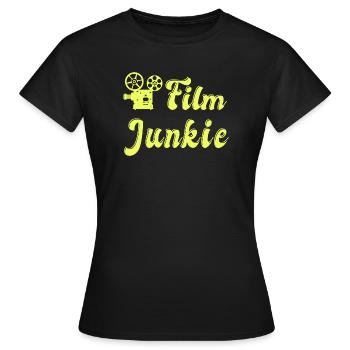 Film Junkie Design - T-shirt Femme - noir - Devant - AI Model Female 172 dark (172cm)