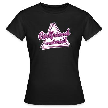 Fusion de l’amitié et de la créativité - T-shirt Femme - noir - Devant - AI Model Female 172 dark (172cm)
