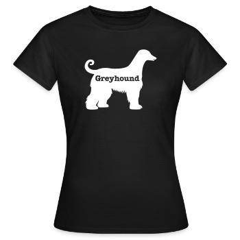 Lévrier - T-shirt Femme - noir - Devant - AI Model Female 172 dark (172cm)