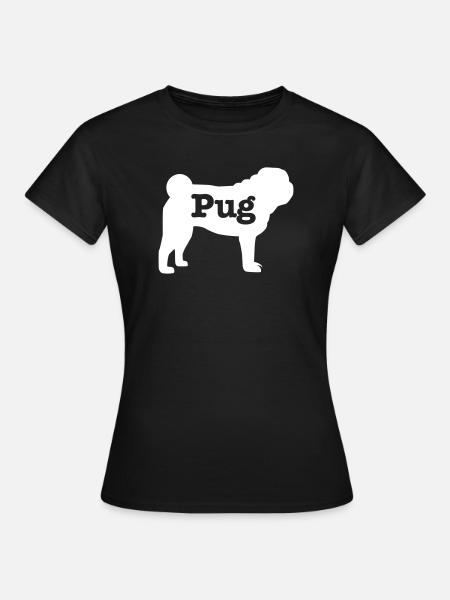 Mops - Frauen T-Shirt - Schwarz