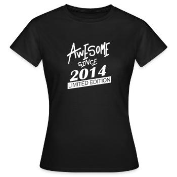 2014 - Vintage 2014 - Fantastic since 2014 - Women's T-Shirt - black - Front - AI Model Female 172 dark (172cm)