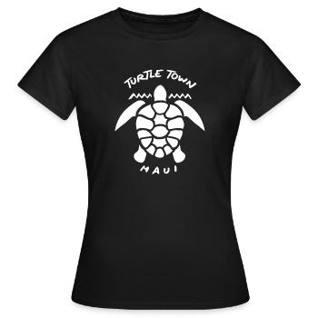Turtle Town Maui - T-shirt Femme - noir - Devant - AI Model Female 172 dark (172cm)