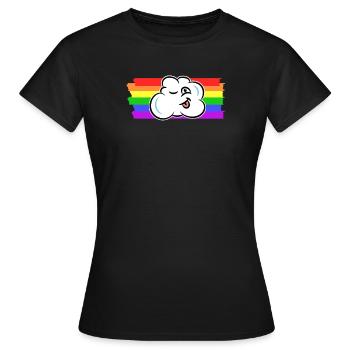 Arc-en-ciel Droits des homosexuels LGBT transgenres - T-shirt Femme - noir - Devant - AI Model Female 172 dark (172cm)