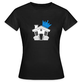 Toit de la maison - T-shirt Femme - noir - Devant - AI Model Female 172 dark (172cm)