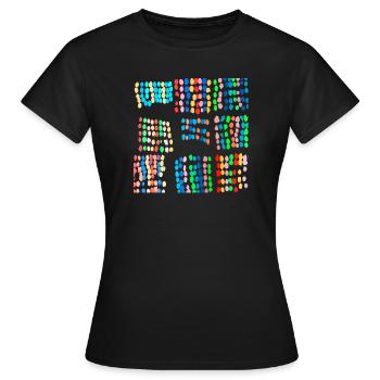 Pon-pon - T-shirt Femme - noir - Devant - AI Model Female 172 dark (172cm)