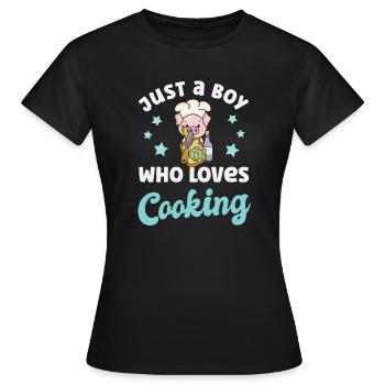 Koch Kochen - Frauen T-Shirt - Schwarz - Vorne - AI Model Female 172 dark (172cm)