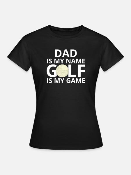 Golf, Golfer, Golffan - Frauen T-Shirt - Schwarz