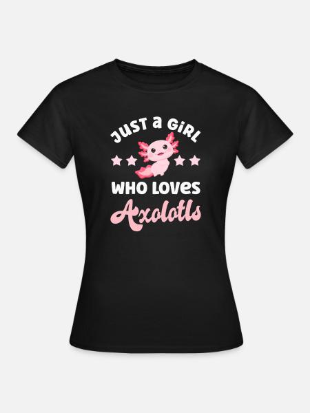 Axolotl - Frauen T-Shirt - Schwarz