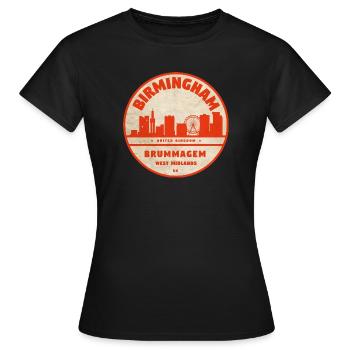 Horizon de Birmingham - T-shirt Femme - noir - Devant - AI Model Female 172 dark (172cm)