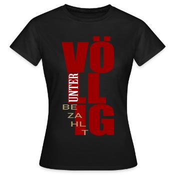Paiement de salaire complètement sous-payé - T-shirt Femme - noir - Devant - AI Model Female 172 dark (172cm)