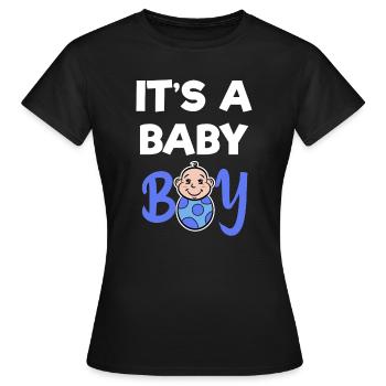 Breastfeeding Baby Statement Pregnant Family Offspring - Women's T-Shirt - black - Front - AI Model Female 172 dark (172cm)