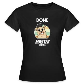 Master 2023 - Frauen T-Shirt - Schwarz - Vorne - AI Model Female 172 dark (172cm)