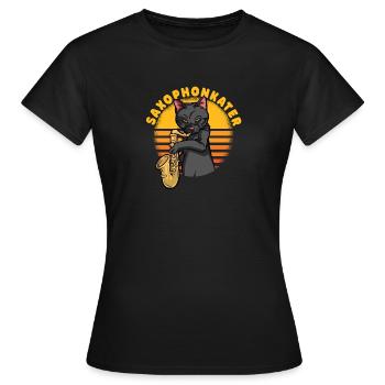 Saxophone hangover - Women's T-Shirt - black - Front - AI Model Female 172 dark (172cm)