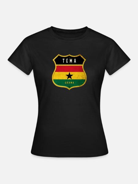 Tema Wappen Flaggen Design - Frauen T-Shirt - Schwarz