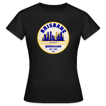 Brisbane Australie Skyline - T-shirt Femme - noir - Devant - AI Model Female 172 dark (172cm)