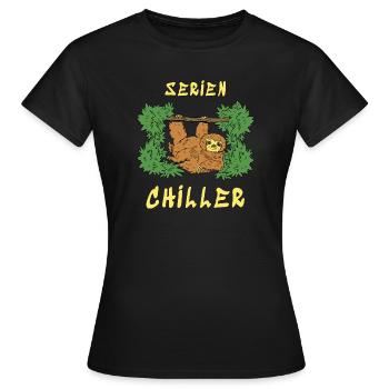 Serien Chiller - Frauen T-Shirt - Schwarz - Vorne - AI Model Female 172 dark (172cm)