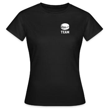 Équipe de hockey sur glace - T-shirt Femme - noir - Devant - AI Model Female 172 dark (172cm)