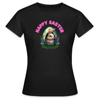 Joyeuses Pâques Joyeuses Pâques - T-shirt Femme - noir - Devant - AI Model Female 172 dark (172cm)