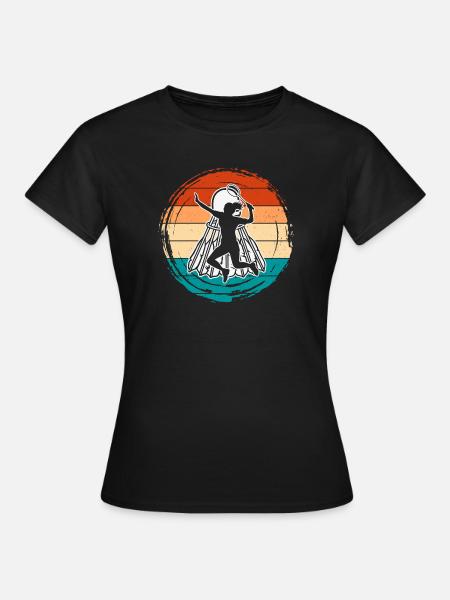 Badminton - Frauen T-Shirt - Schwarz
