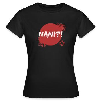 Anime Manga Quote Japanese Pop Culture Geek - Women's T-Shirt - black - Front - AI Model Female 172 dark (172cm)