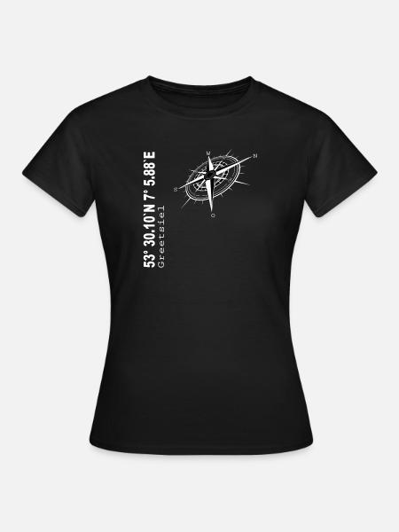 Greetsiel - Frauen T-Shirt - Schwarz