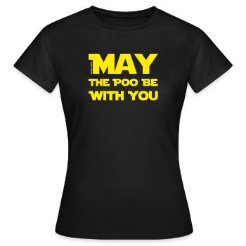 Que le caca.. - T-shirt Femme - noir - Devant - AI Model Female 172 dark (172cm)
