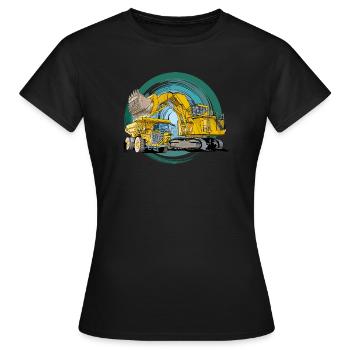 Équipement de construction Monster - T-shirt Femme - noir - Devant - AI Model Female 172 dark (172cm)