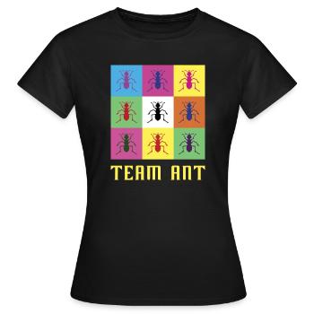 Team Ameise - Frauen T-Shirt - Schwarz - Vorne - AI Model Female 172 dark (172cm)