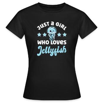Méduses Méduses - T-shirt Femme - noir - Devant - AI Model Female 172 dark (172cm)