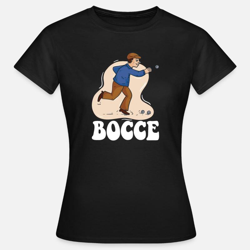 Bocce Dicendo Bocce Palla con Jack Bocci Gioco Bocce - Maglietta da donna - nero