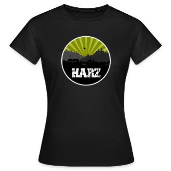 Resin Retro Skyline - Women's T-Shirt - black - Front - AI Model Female 172 dark (172cm)