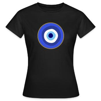 Böser Blick - Frauen T-Shirt - Schwarz - Vorne - AI Model Female 172 dark (172cm)