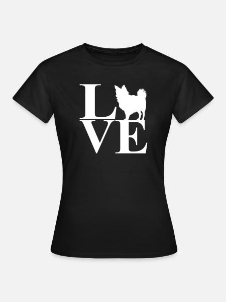 Love Chihuahua - Frauen T-Shirt - Schwarz