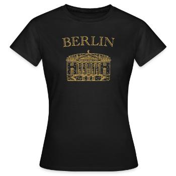 Berlin, Staatsoper Unter den Linden - Women's T-Shirt - black - Front - AI Model Female 172 dark (172cm)